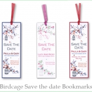 birdcage book amrk save the date