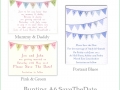 Bunting A6 save the date