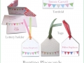 Bunting placecards