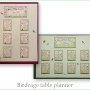 English meadow table planner card A1