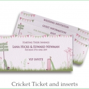 cricket ticket inserts