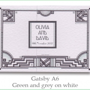 gatsby a6 green white