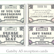 gatsby deco wedding invitation 14