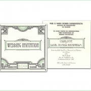 gatsby deco wedding invitation 3