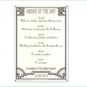 gatsby deco wedding invitation 8