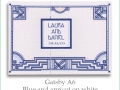 gatsby a6 blue apricot white