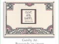 gatsby a6 burgundy cream