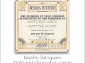 gatsby sq gold on cream