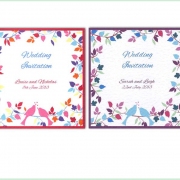 Lovebirds pretty wedding invitations 9