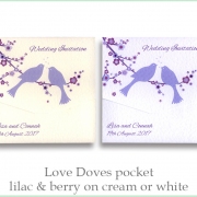 love doves lilac berry