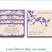 love doves lilac on cream