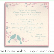love doves pink turq cream