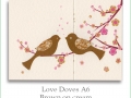 love doves a6 brown on cream