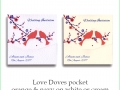 love doves orange and navy