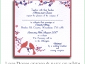 love doves orange navy white