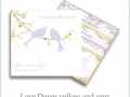 love doves yellow and grey