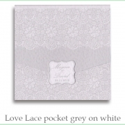 Grey on white