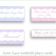 Love Lace placecards