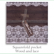 squarefold wood and lace