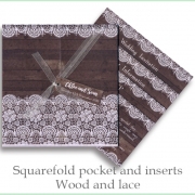 squarefold wood lace inserts