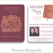 Passport burgundy