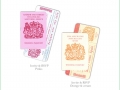 Passport quirky fun destination travel wedding invitation 6
