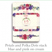 p and p stack blue pink cream