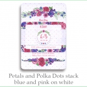 p and p stack blue pink white