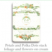 p and p stack foliage flower cream