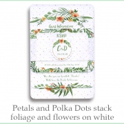 p and p stack foliage flower white