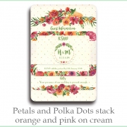 p and p stack orange pink cream