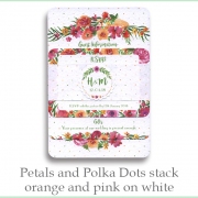 p and p stack orange pink white