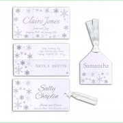 Snowflake winter frosty christmas wedding invitation 18