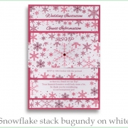snowflake stack burg white