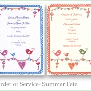 Summer Fete Order of Service