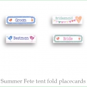 Summer fete Placecards