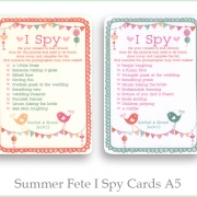 Summer fete i spy cards