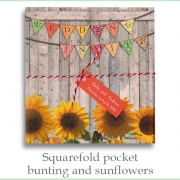 squarefold bunting sunflower