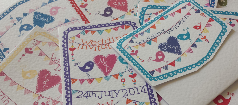 summer fete birds hearts bunting