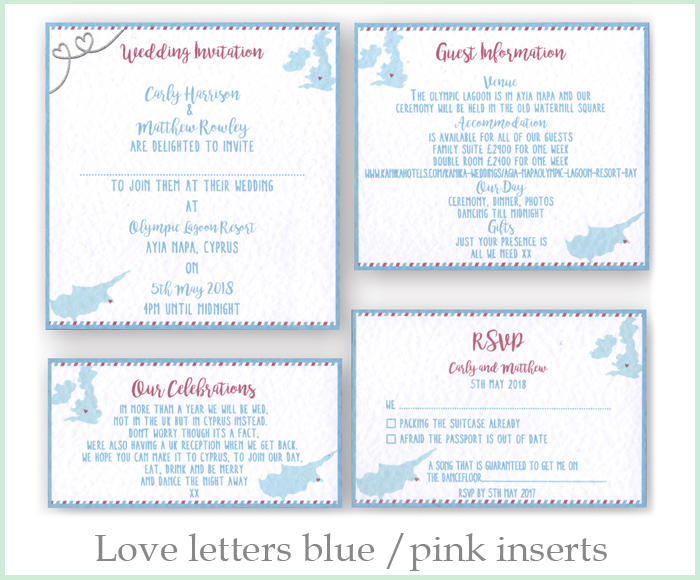 Cyprus wedding invite
