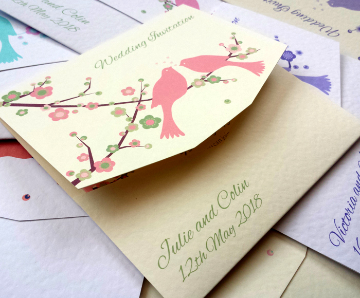 love doves wedding stationery designs