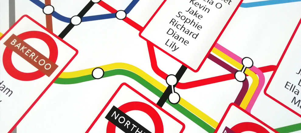 london underground table planner